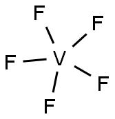 ペンタフルオロバナジウム(V) 化学構造式