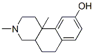 3,10b-dimethyl-9-hydroxy-1,2,3,4,4a,5,6,10b-octahydrobenzo(f)isoquinoline Structure