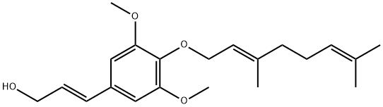 O-geranylsinapyl alcohol Structure