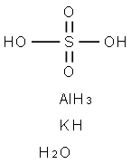 十二水硫酸铝钾,7784-24-9,结构式