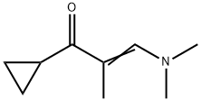 1-Cyclopropyl-3-(dimethylamino)-2-methyl-2-propen-1-one Structure