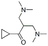 1-シクロプロピル-3-(ジメチルアミノ)-2-[(ジメチルアミノ)メチル]-1-プロパノン 化学構造式