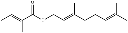 7785-33-3 (E)-2-メチル-2-ブテン酸[(E)-3,7-ジメチル-2,7-オクタジエニル]
