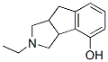 Indeno[1,2-c]pyrrol-4-ol, 2-ethyl-1,2,3,3a,8,8a-hexahydro- (9CI) 化学構造式