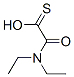 Ethanethioic acid, (diethylamino)oxo- (9CI) 化学構造式