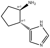 Cyclopentanamine, 2-(1H-imidazol-4-yl)-, trans- (9CI) Structure