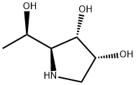 3,4-Pyrrolidinediol,2-[(1R)-1-hydroxyethyl]-,(2S,3S,4R)-(9CI) 结构式