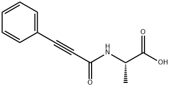 Alanine,  N-(1-oxo-3-phenyl-2-propynyl)-  (9CI) Struktur