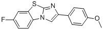7-FLUORO-2-(4-METHOXYPHENYL)IMIDAZO[2,1-B]BENZOTHIAZOLE Structure