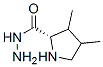 Proline,  3,4-dimethyl-,  hydrazide 结构式