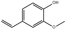 4-乙烯基-2-甲氧基苯酚 结构式