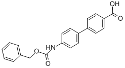 4'-BENZYLOXYCARBONYLAMINO-BIPHENYL-4-CARBOXYLIC ACID Structure