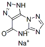 1H-1,2,3-triazolo[4,5-e][1,2,4]triazolo[1,5-a]pyrimidin-4(5H)-one, monosodium salt Struktur