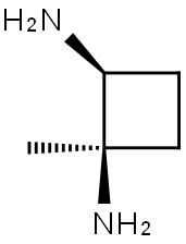 1,2-Cyclobutanediamine,1-methyl-,cis-(9CI) 结构式