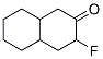 2(1H)-Naphthalenone,  3-fluorooctahydro- 化学構造式