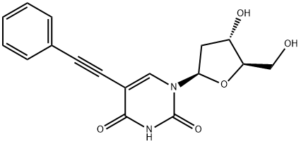 Uridine, 2'-deoxy-5-(phenylethynyl)- 结构式