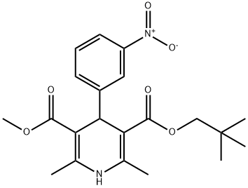 77888-06-3 1,4-Dihydro-2,6-dimethyl-4-(3-nitrophenyl)-3,5-pyridinedicarboxylic acid 3-methyl 5-(2,2-dimethylpropyl) ester