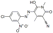 5-[(4-chloro-2-nitrophenyl)azo]-1,2-dihydro-6-hydroxy-1,4-dimethyl-2-oxo-3-Pyridinecarbonitrile|5-[(4-氯-2-硝基苯基)偶氮]-1,2-二氢-6-羟基-1,4-二甲基-2-氧代-3-吡啶腈