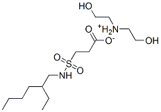 bis(2-hydroxyethyl)ammonium 3-[[(2-ethylhexyl)amino]sulphonyl]propionate  Struktur