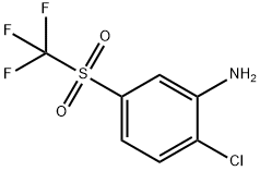 2-氯-5-(三氟甲基磺酰)苯胺,779-87-3,结构式