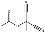 2-アセチルオキシ-2-メチルマロノニトリル 化学構造式