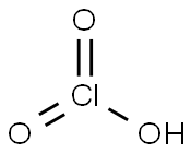 氯酸溶液,7790-93-4,结构式