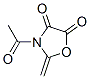 4,5-Oxazolidinedione, 3-acetyl-2-methylene- (9CI) 结构式