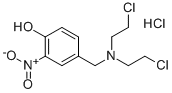 4-((Bis(2-chloroethyl)amino)methyl)-2-nitro-phenol hydrochloride,77905-50-1,结构式