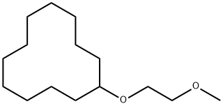 (2-メトキシエトキシ)シクロドデカン 化学構造式