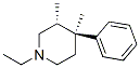 Piperidine, 1-ethyl-3,4-dimethyl-4-phenyl-, trans- (9CI) Structure