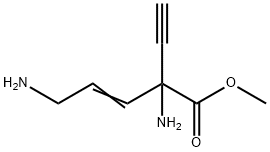 3-Pentenoicacid,2,5-diamino-2-ethynyl-,methylester(9CI) 结构式