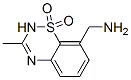 2H-1,2,4-Benzothiadiazine-8-methanamine, 3-methyl-, 1,1-dioxide (9CI) 结构式