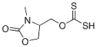 Carbonodithioic acid, O-[(3-methyl-2-oxo-4-oxazolidinyl)methyl] ester (9CI) Struktur