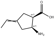 Cyclopentanecarboxylic acid, 2-amino-4-ethylidene-, cis- (9CI) 结构式