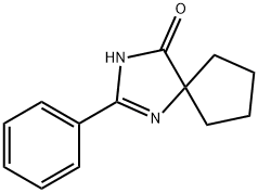 2-PHENYL-1,3-DIAZA-SPIRO[4.4]NON-1-EN-4-ONE 化学構造式