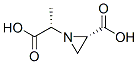 1-Aziridineaceticacid,2-carboxy-alpha-methyl-,(alphaS,2S)-(9CI) Structure