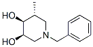 3,4-Piperidinediol, 5-methyl-1-(phenylmethyl)-, (3R,4S,5R)- (9CI) Structure