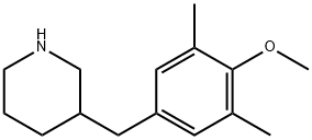 3-(4-METHOXY-3,5-DIMETHYL-BENZYL)-PIPERIDINE Struktur