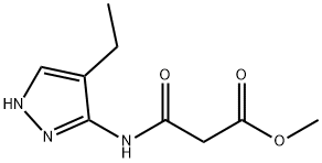 Propanoic acid, 3-[(4-ethyl-1H-pyrazol-3-yl)amino]-3-oxo-, methyl ester (9CI)|