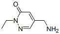 3(2H)-Pyridazinone, 5-(aminomethyl)-2-ethyl- (9CI) 结构式