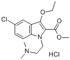 1-(beta-Dimethylaminoaethyl)-2-methoxycarbonyl-3-aethoxy-5-chlor-indol -hydrochlorid [German]|