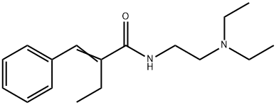 N-(2-(Diethylamino)ethyl)-alpha-ethylcinnamamide Structure