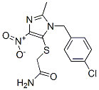 2-[3-[(4-chlorophenyl)methyl]-2-methyl-5-nitro-imidazol-4-yl]sulfanyla cetamide|