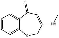 3-(methylamino)-1-benzoxepin-5(2H)-one Structure