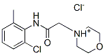 N-(2-chloro-6-methyl-phenyl)-2-(1-oxa-4-azoniacyclohex-4-yl)acetamide chloride|