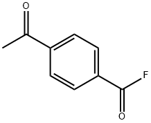 Benzoyl fluoride, 4-acetyl- (9CI) Structure