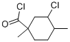 Cyclohexanecarbonyl chloride, 3-chloro-1,4-dimethyl- (9CI),77979-32-9,结构式