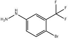 4-BROMO-3-TRIFLUOROMETHYL-PHENYL-HYDRAZINE 化学構造式