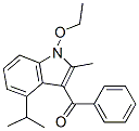 3-benzoyl-N-beta-ethoxyisopropyl-2-methylindole 结构式