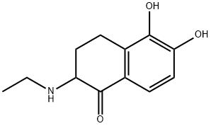 1(2H)-Naphthalenone, 2-(ethylamino)-3,4-dihydro-5,6-dihydroxy- (9CI) Structure